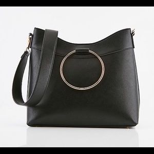 🔥SALE🔥Black  Bag with Ring Handle - NWT